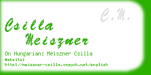 csilla meiszner business card